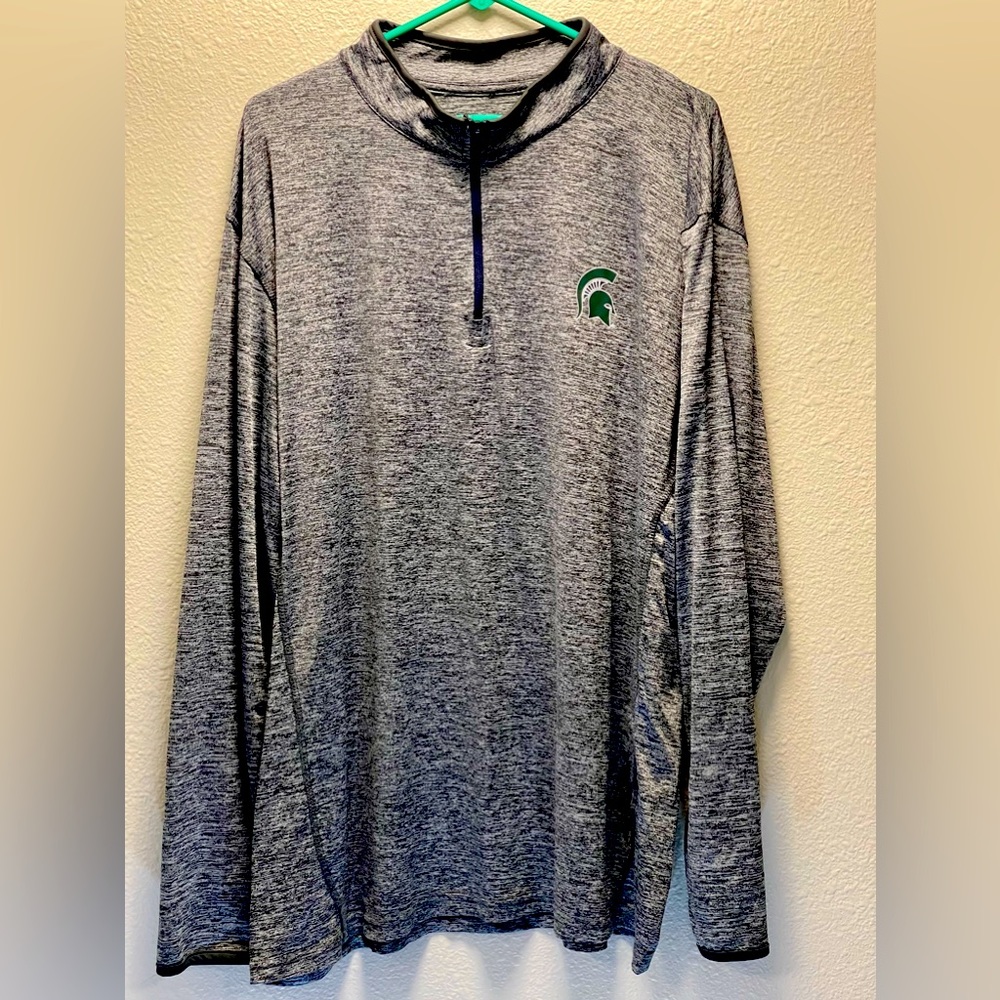 Michigan State Spartans Quarter Zip Pull Over- XXL
